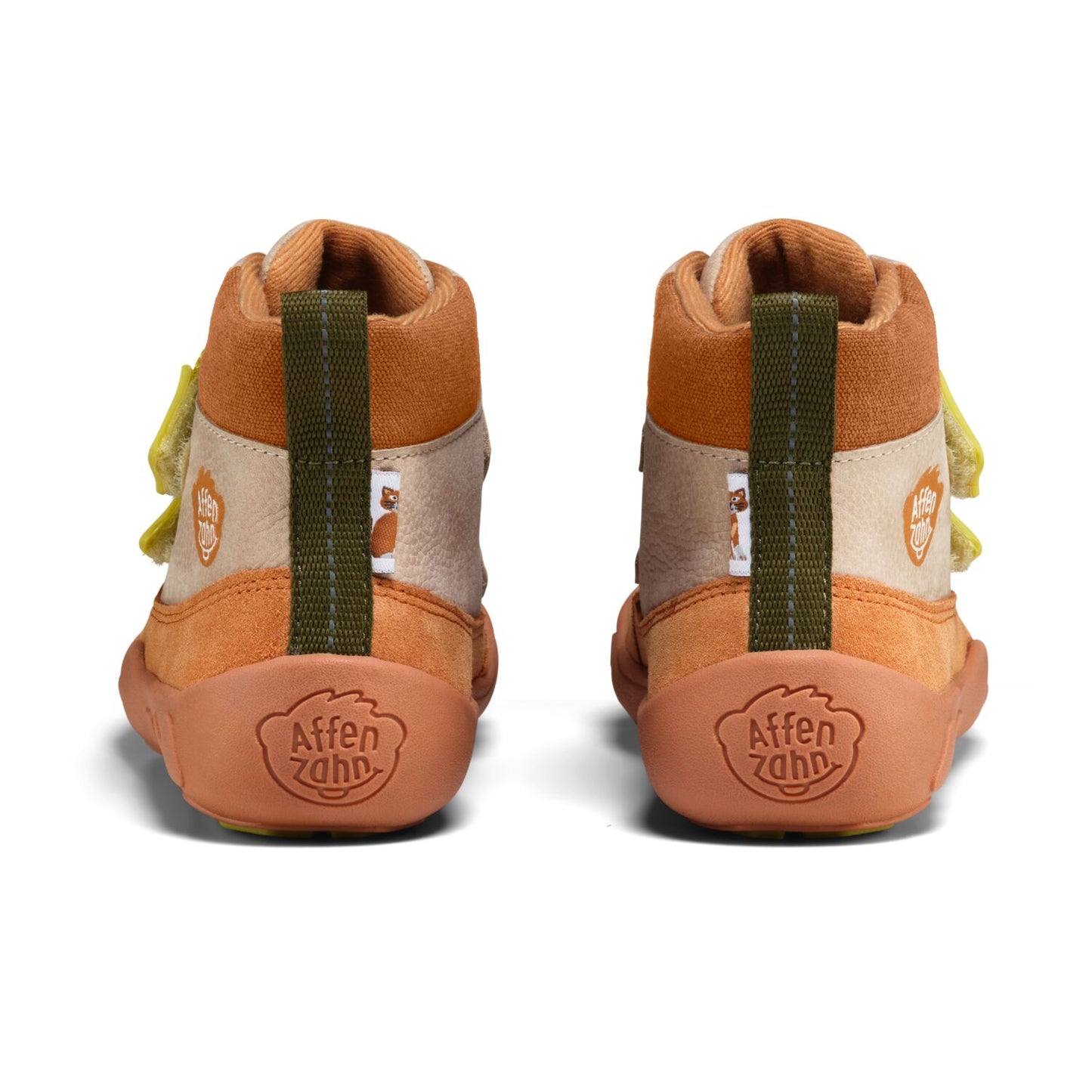 Beiger Leder-Knöchelschuhe mit Katze-Design, perfekt für kleine Tierliebhaberinnen und komfortables Tragegefühl