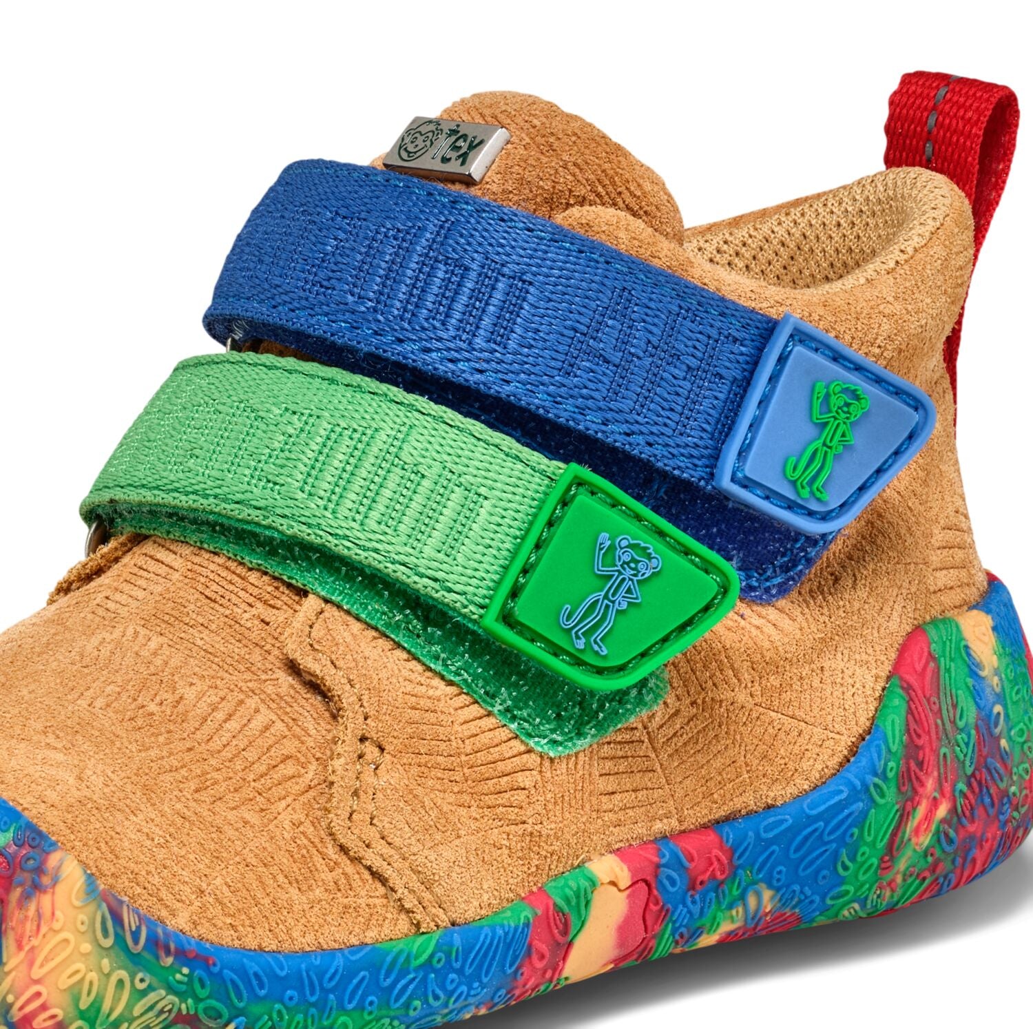 AFFENZAHN TEX Knöchelschuh aus Leder in bunten Farben und beigem Grundton, mit langlebiger Verarbeitung, 10 Jahre Jubiläum