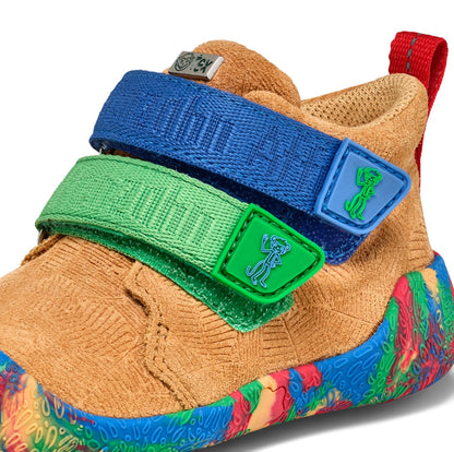 AFFENZAHN TEX Knöchelschuh aus Leder in bunten Farben und beigem Grundton, mit langlebiger Verarbeitung, 10 Jahre Jubiläum