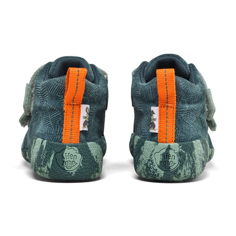 MODISCHER Knöchelschuh in petrol und orange mit LED-Details für einen trendigen Look