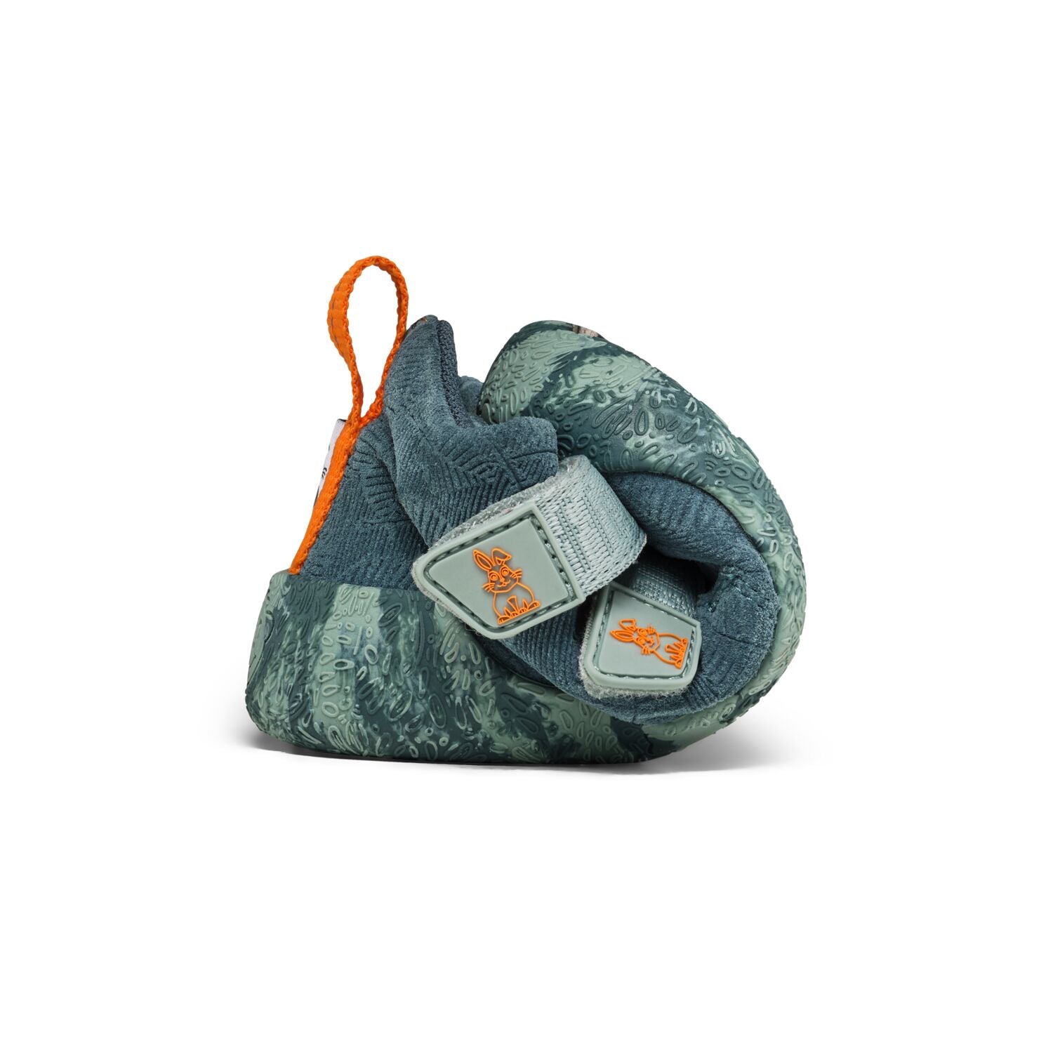 Vielseitiger Leder-Knöchelschuh mit LED-Licht in petrol und orange für besondere Anlässe