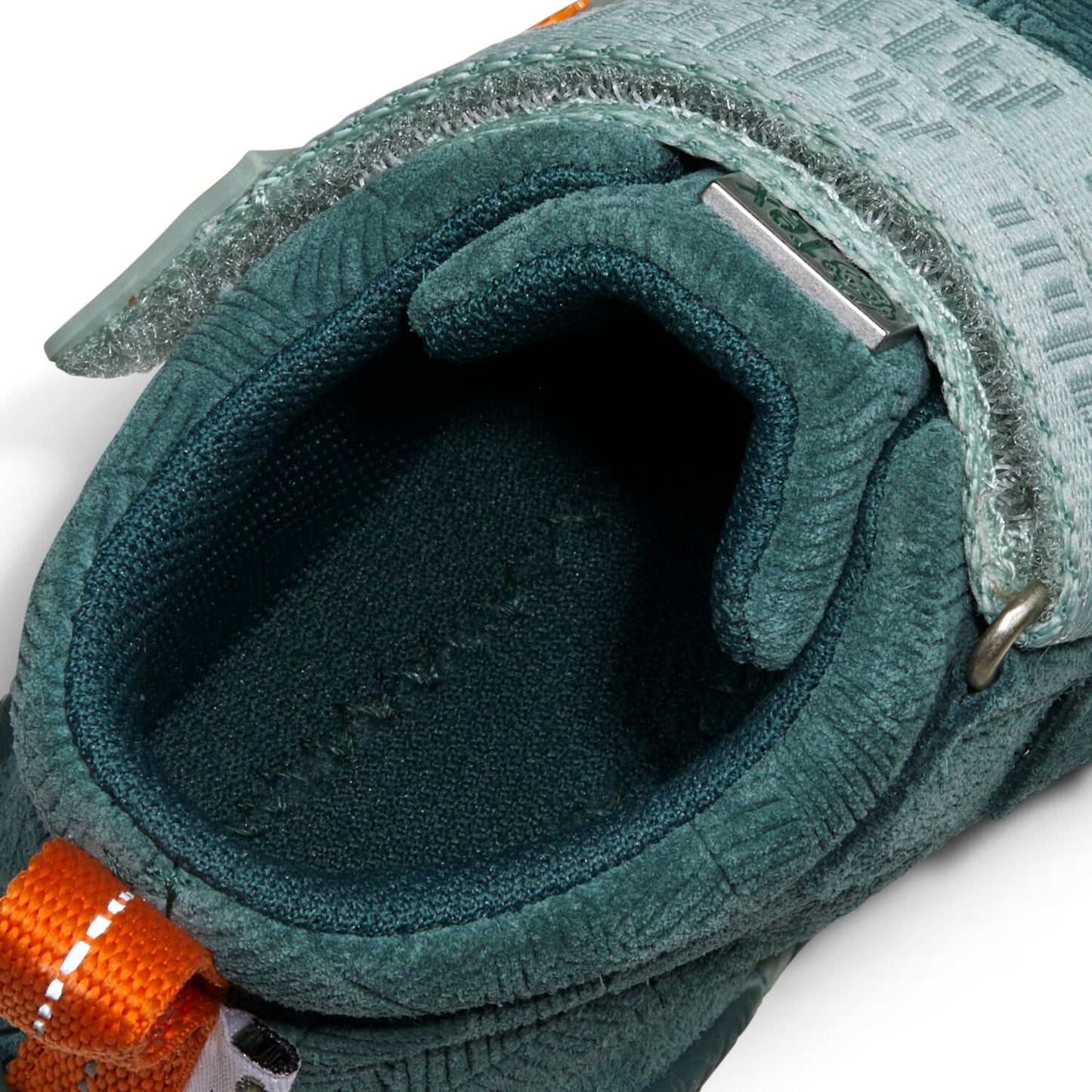 AFFENZAHN TEX Leder-Knöchelschuh in petrol und orange mit innovativem LED-Highlight