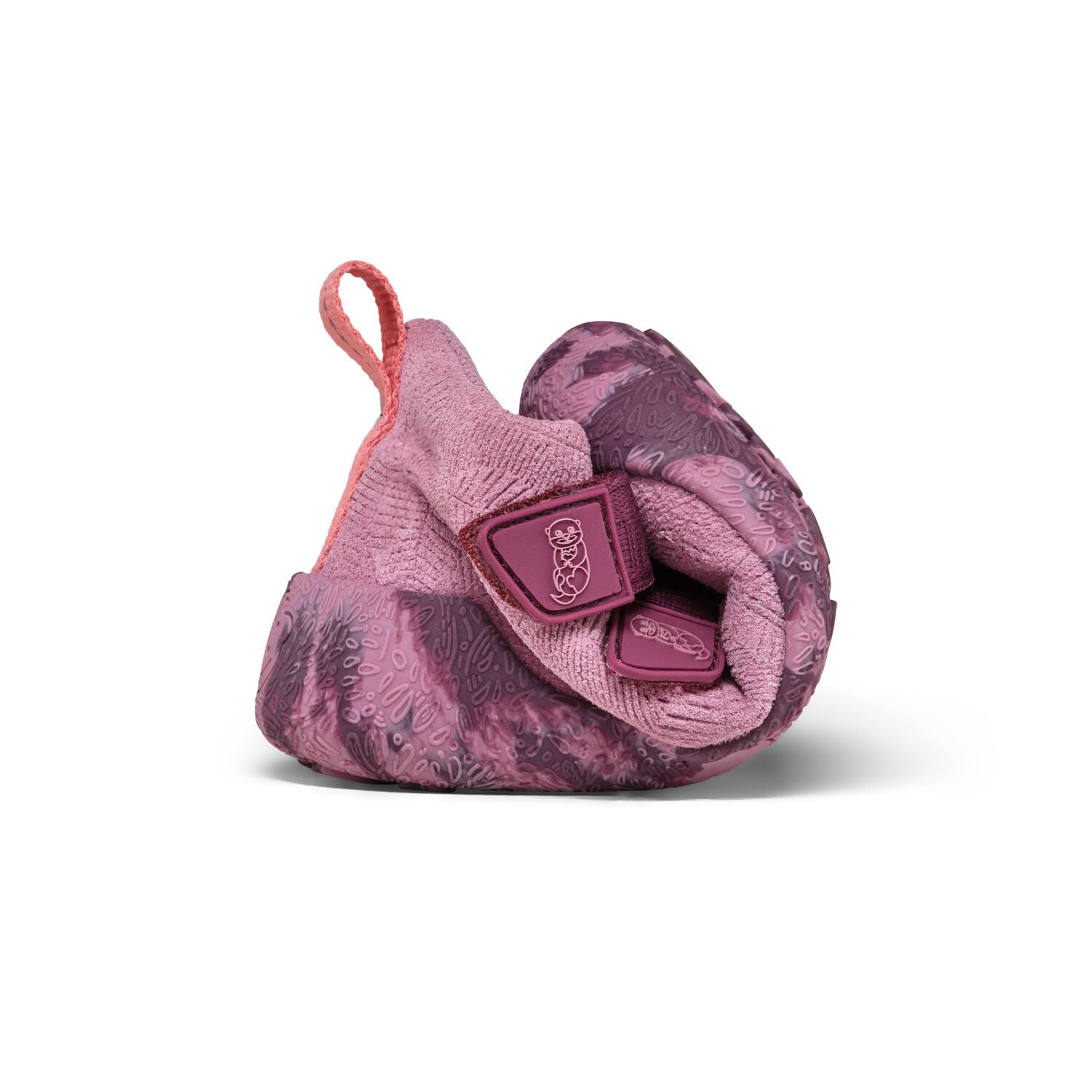 Affenzahn TEX Knöchelschuh mit reflektierenden Elementen und buntem Otter-Motiv auf der Seite