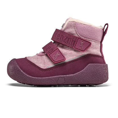 Veganer AFFENZAHN TEX Stiefel für Kinder, beere und rosa, mit bequemer Passform und robustem Material