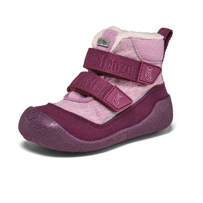 Bequeme, vegane AFFENZAHN TEX Stiefel für Mädchen in den Farben beere und rosa mit langlebigem Obermaterial