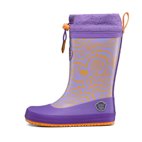 AFFENZAHN Gummistiefel  VEGAN PUDDLY SCHMETTERLING - lila / orange