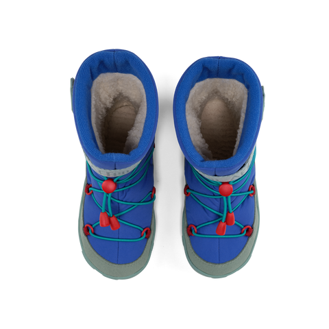 AFFENZAHN TEX Stiefel VEGAN SNOWY SHARK - hellblau / marineblau