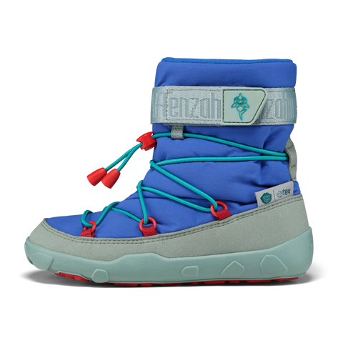 AFFENZAHN TEX Stiefel VEGAN SNOWY SHARK - hellblau / marineblau