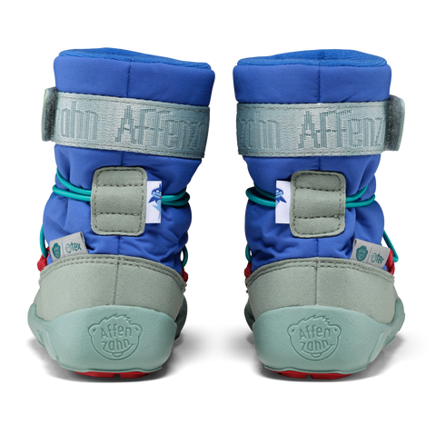 AFFENZAHN TEX Stiefel VEGAN SNOWY SHARK - hellblau / marineblau