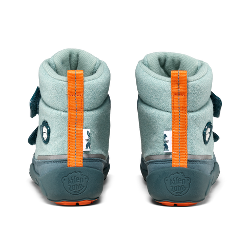 AFFENZAHN TEX Stiefel COMFY WOOL HASE - mint / petrol