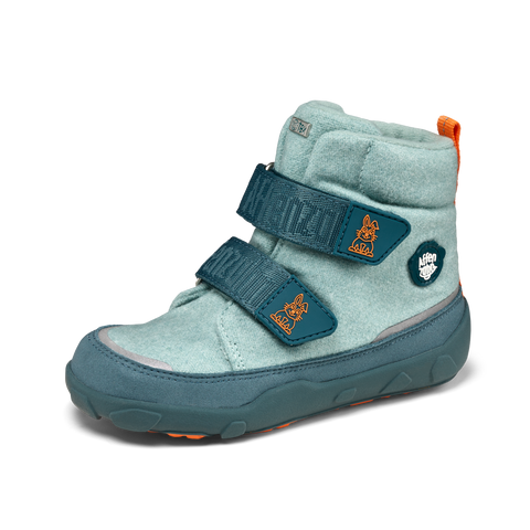 AFFENZAHN TEX Stiefel COMFY WOOL HASE - mint / petrol