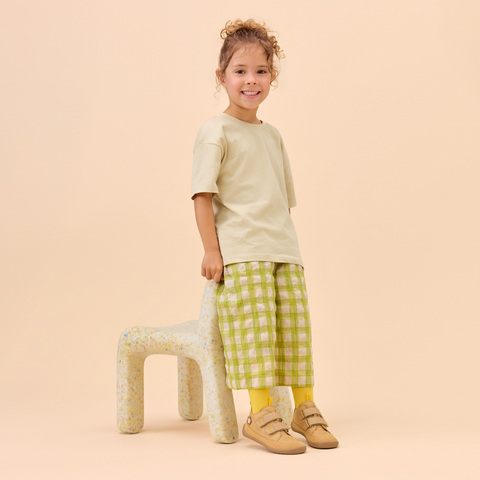 AFFENZAHN Barfuß Halbschuh BUDDY Tiger - sand / senf by AFFENZAHN