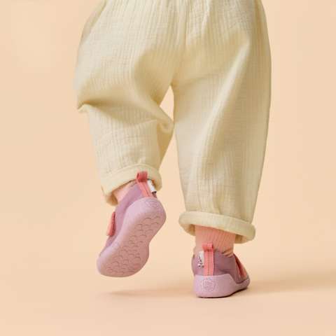 AFFENZAHN Barfuß Halbschuh SMALLY OTTER - flieder / koralle by AFFENZAHN