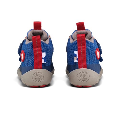 AFFENZAHN TEX Knöchelschuh KNIT HAPPY WAL - blau / grau / rot