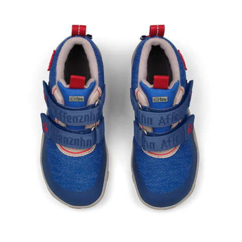 AFFENZAHN TEX Knöchelschuh KNIT HAPPY WAL - blau / grau / rot