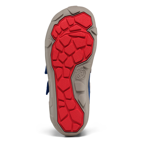 AFFENZAHN TEX Knöchelschuh KNIT HAPPY WAL - blau / grau / rot