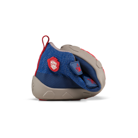 AFFENZAHN TEX Knöchelschuh KNIT HAPPY WAL - blau / grau / rot
