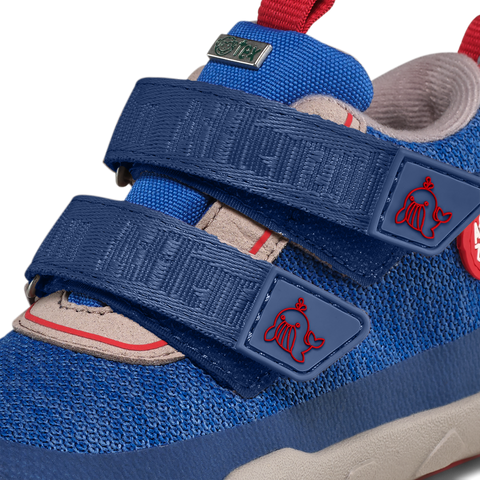 AFFENZAHN TEX Knöchelschuh KNIT HAPPY WAL - blau / grau / rot
