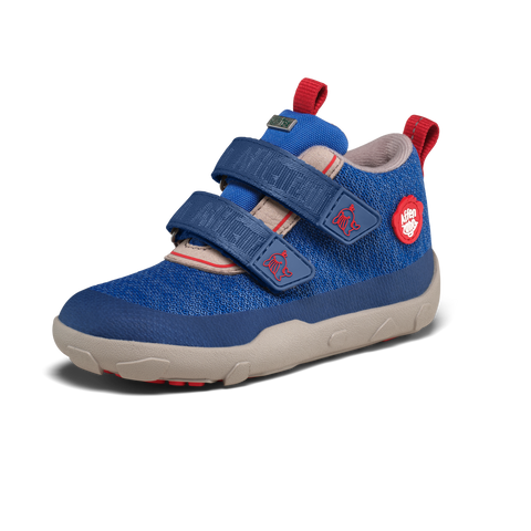 AFFENZAHN TEX Knöchelschuh KNIT HAPPY WAL - blau / grau / rot