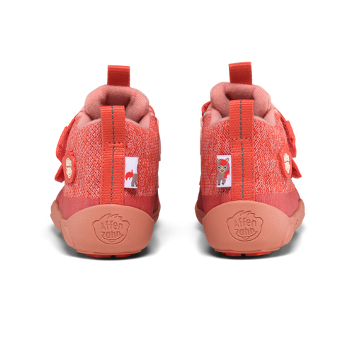 AFFENZAHN TEX Knöchelschuh KNIT HAPPY PONY - koralle / rosa