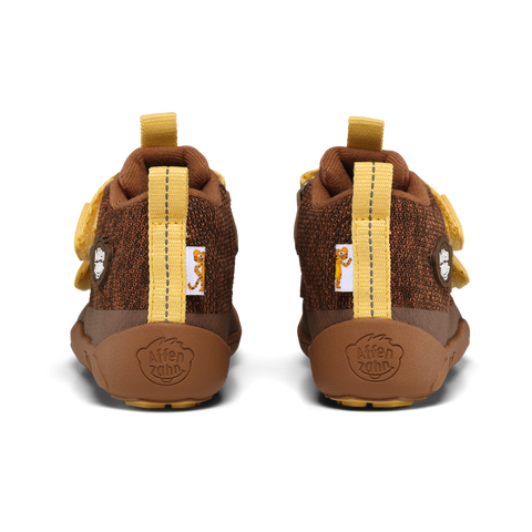 AFFENZAHN TEX Knöchelschuh KNIT HAPPY TIGER - braun / gelb