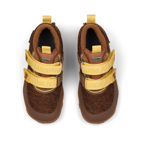 AFFENZAHN TEX Knöchelschuh KNIT HAPPY TIGER - braun / gelb
