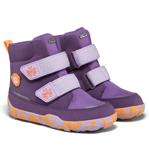 AFFENZAHN TEX Stiefel COMFY VEGAN AFFENZAHN Schmetterling - lila / orange / flieder