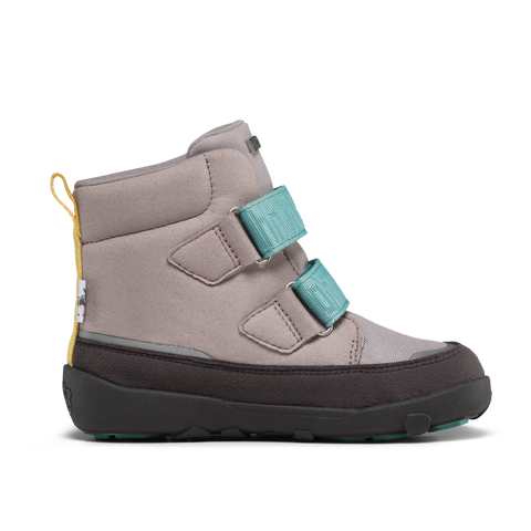 AFFENZAHN TEX Stiefel VEGAN COMFY NASHORN - grau / gelb / türkis