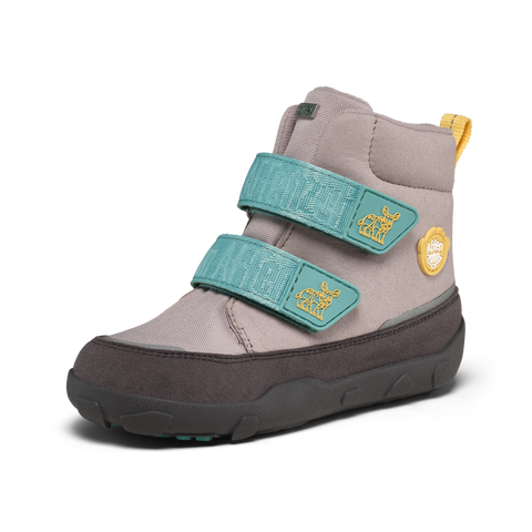 AFFENZAHN TEX Stiefel VEGAN COMFY NASHORN - grau / gelb / türkis