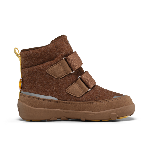 AFFENZAHN TEX Stiefel COMFY WOLLE TIGER - braun / gelb