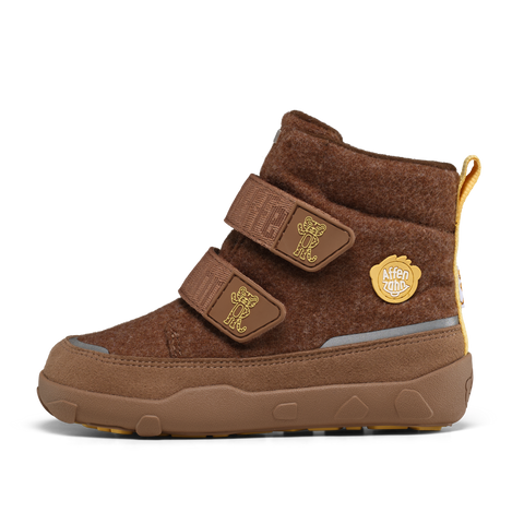 AFFENZAHN TEX Stiefel COMFY WOLLE TIGER - braun / gelb