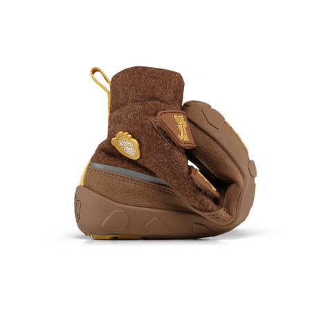 AFFENZAHN TEX Stiefel COMFY WOLLE TIGER - braun / gelb