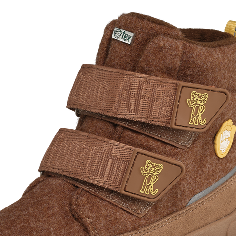 AFFENZAHN TEX Stiefel COMFY WOLLE TIGER - braun / gelb