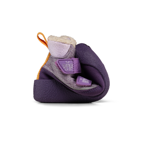 AFFENZAHN TEX Stiefel VEGAN SNUGGY SCHMETTERLING - lila / flieder / orange