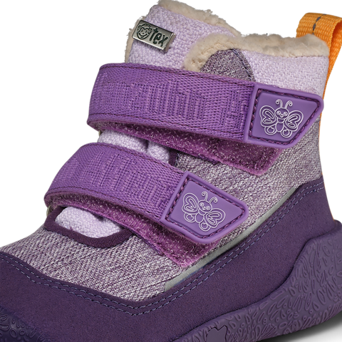 AFFENZAHN TEX Stiefel VEGAN SNUGGY SCHMETTERLING - lila / flieder / orange