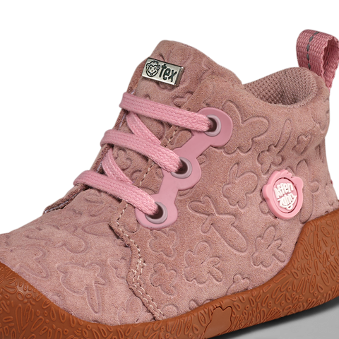AFFENZAHN TEX Knöchelschuh LEDER STARTY REH - rosa