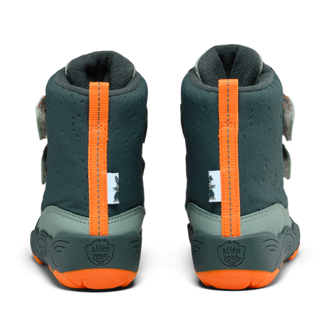 AFFENZAHN TEX Stiefel VEGAN BLIZZY HASE - petrol / orange