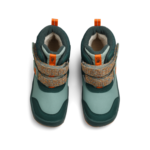 AFFENZAHN TEX Stiefel VEGAN BLIZZY HASE - petrol / orange