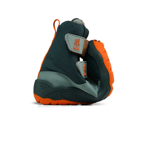 AFFENZAHN TEX Stiefel VEGAN BLIZZY HASE - petrol / orange