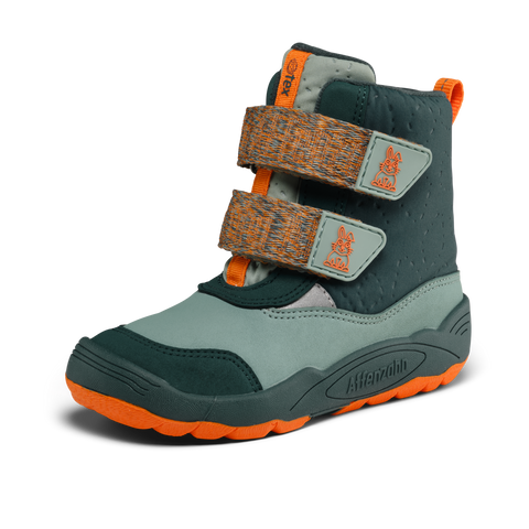 AFFENZAHN TEX Stiefel VEGAN BLIZZY HASE - petrol / orange