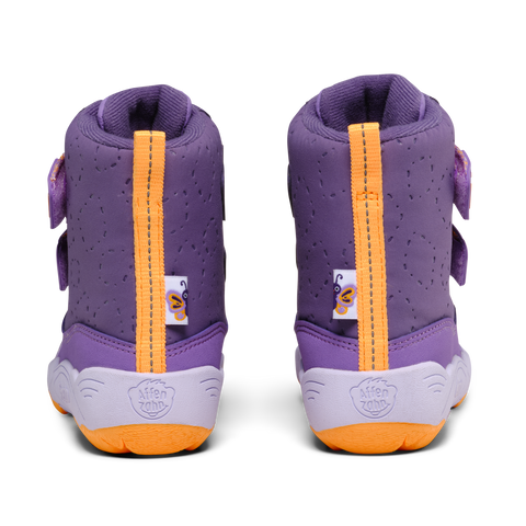 AFFENZAHN TEX Stiefel VEGAN BLIZZY SCHMETTERLING - lila / flieder / orange