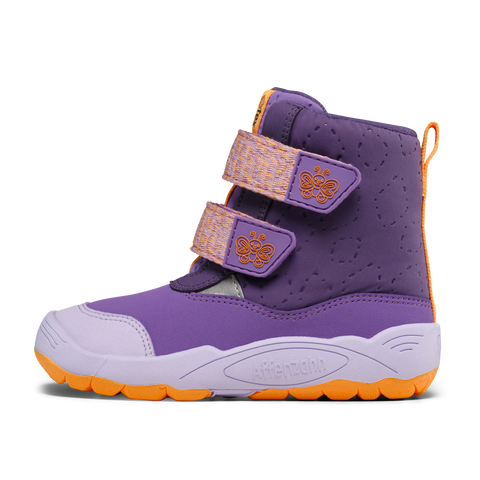 AFFENZAHN TEX Stiefel VEGAN BLIZZY SCHMETTERLING - lila / flieder / orange