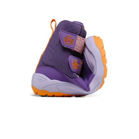 AFFENZAHN TEX Stiefel VEGAN BLIZZY SCHMETTERLING - lila / flieder / orange