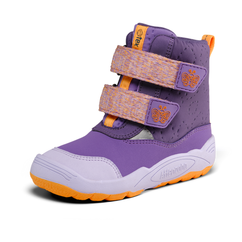 AFFENZAHN TEX Stiefel VEGAN BLIZZY SCHMETTERLING - lila / flieder / orange