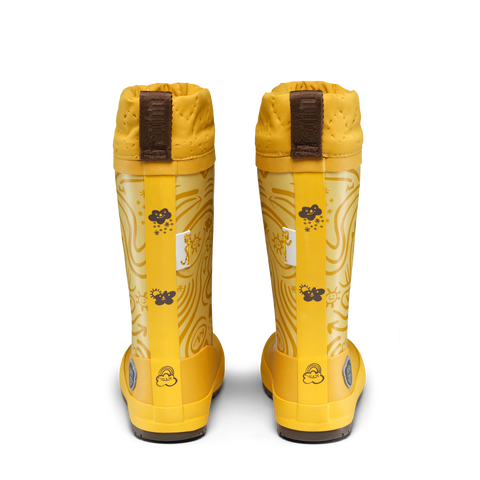 AFFENZAHN Gummistiefel  VEGAN PUDDLY TIGER - gelb / braun