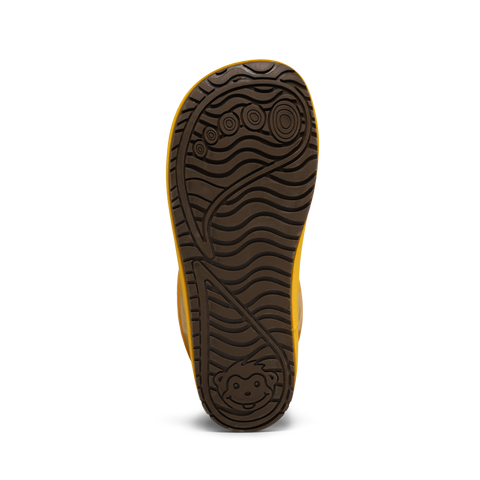 AFFENZAHN Gummistiefel  VEGAN PUDDLY TIGER - gelb / braun