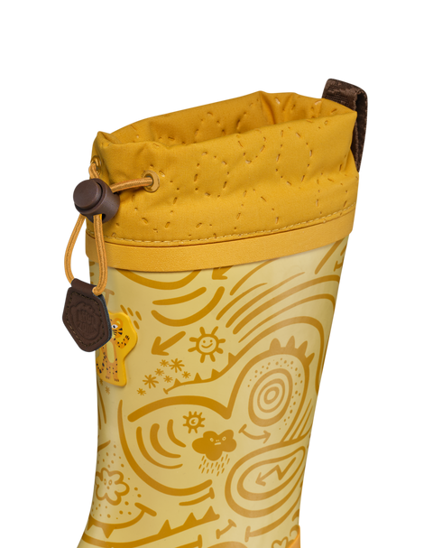 AFFENZAHN Gummistiefel  VEGAN PUDDLY TIGER - gelb / braun