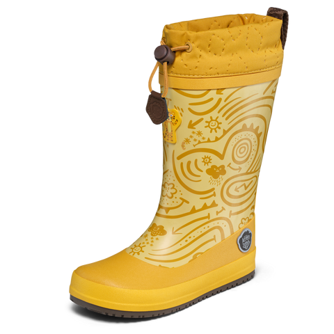 AFFENZAHN Gummistiefel  VEGAN PUDDLY TIGER - gelb / braun