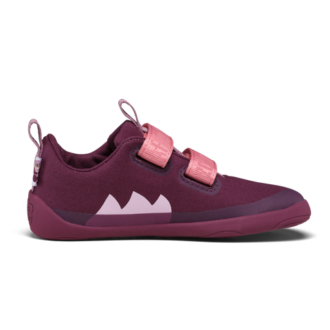 AFFENZAHN Barfuß Halbschuh COTTON LUCKY OTTER - beere / rosa