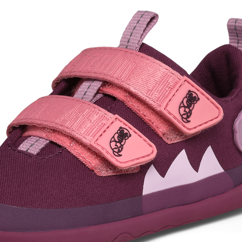 AFFENZAHN Barfuß Halbschuh COTTON LUCKY OTTER - beere / rosa